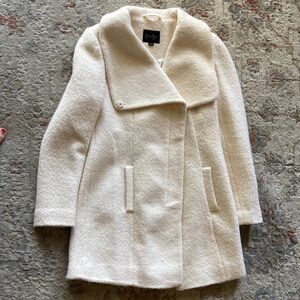Jessica Simpson (medium) Cream Wool Blend Coat